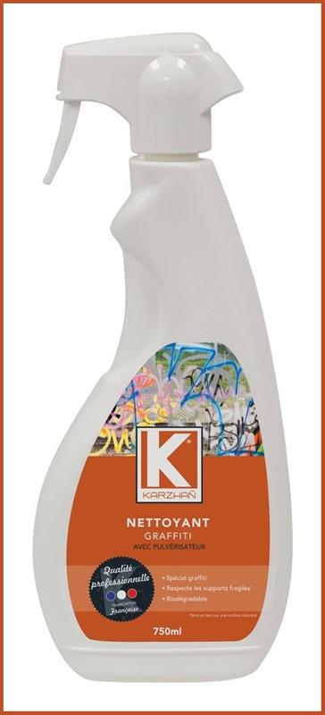 Nettoyant graffiti - Flacon spray 750ml - KARZHAÑ 58670